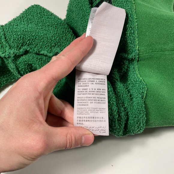 Gucci "Blind For Love" Pullover Terrycloth Hoodie Green Men's size Small - Picture 13 of 16